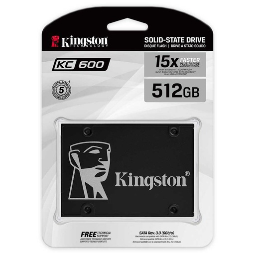 Kingston SSD 2.5" 512Gb (KC600)
