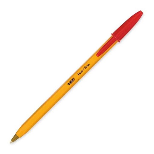 Bic Orange Ball Pen Fine (red)