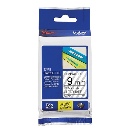 Brother P-touch TZE-221 9mm Labeling Cartridge (black on white)
