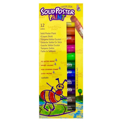 Crayon Stick Solid Poster Paint (12)