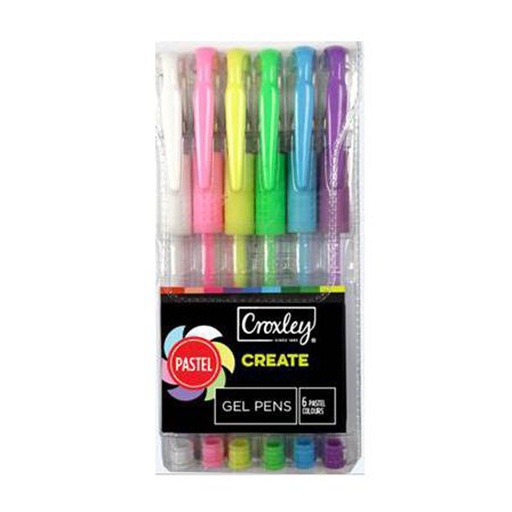 Croxley Create Pastel Gel Pens (6)