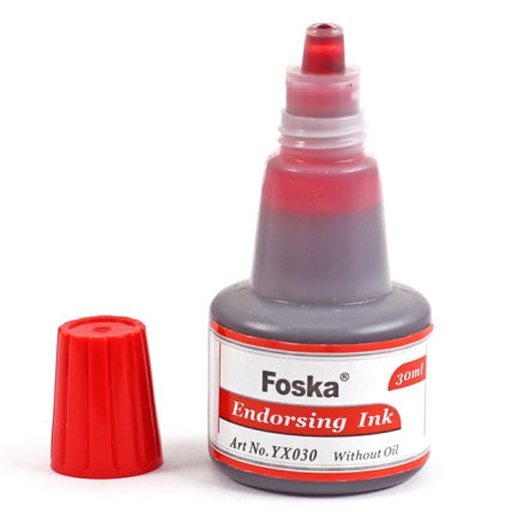 Foska Endorsing Ink 30ml (red)