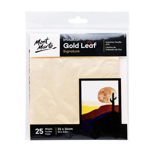 Mont Marte Imitation Gold Leaf (25 sheets)