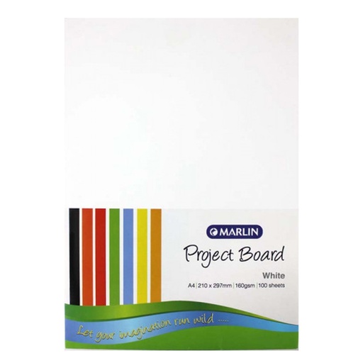Marlin Project Board A4 160g (white) (100 sheets)