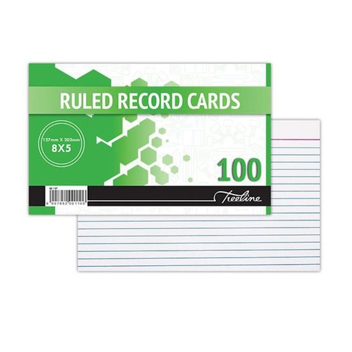 Treeline Ruled Records Cards (127 x 203mm) (100)