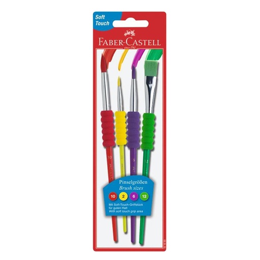 Faber-Castell Soft Touch Classic Brush Set (2, 6, 10, 12)