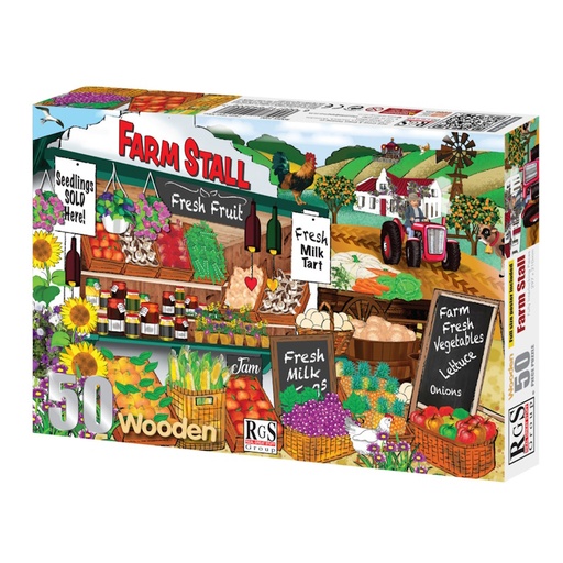 Farm Stall Wooden Puzzle (50 pieces)