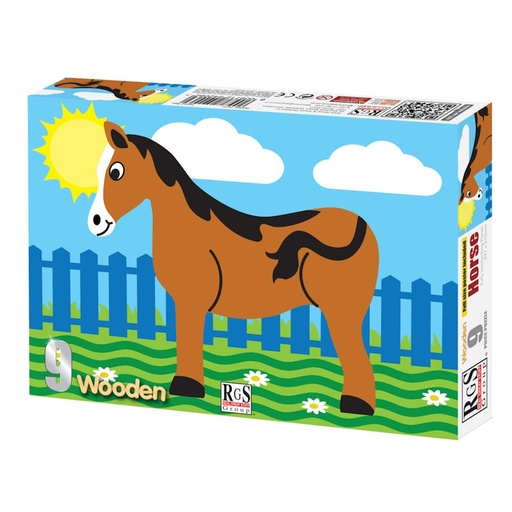 Horse Wooden Puzzle (9 pieces)