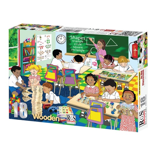 In the Classroom Wooden Puzzle (18 pieces)