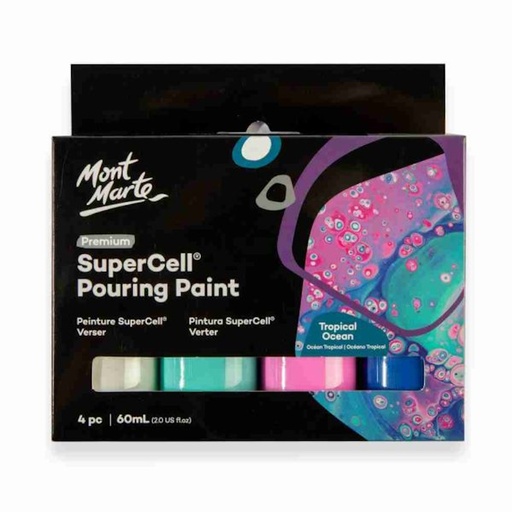 Mont Marte SuperCell Pouring Paint (4 x 60ml) (galaxy)