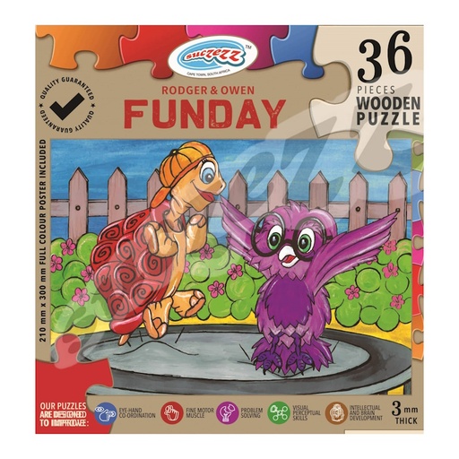 Rodger and Owen Funday Wooden Puzzle (36 piece)