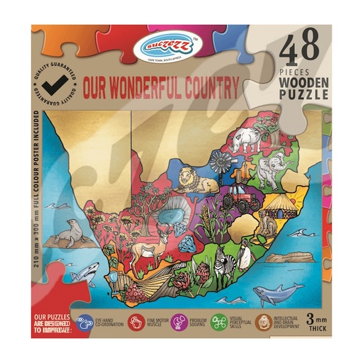 Our Wonderful Country Wooden Puzzle (48 piece)